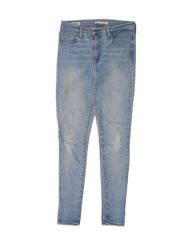 LEVI'S Womens 720 High Waist Super Skinny Jeans W28 L29 Blue Cotton Trendy Wide-Leg High-Waist Denim LEVI'S Womens 720 High Waist Super Skinny Jeans W28 L29 Blue Cotton Trendy Wide-Leg High-Waist Denim