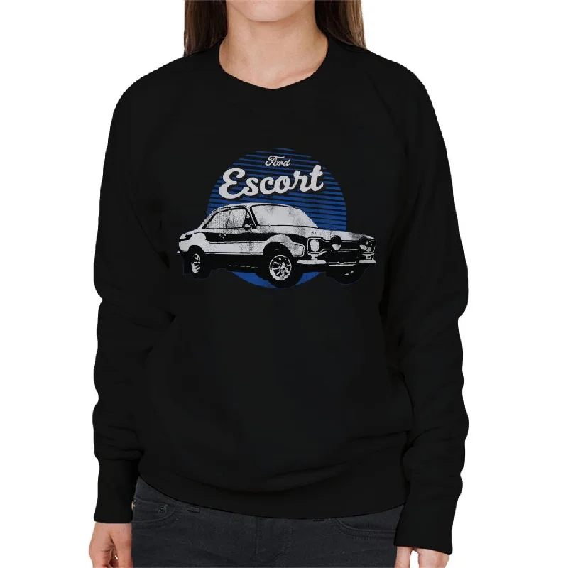 Ford Escort Retro Women's Sweatshirt Hoodie with High Neck Warm Protective