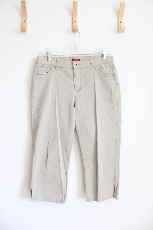 Merona Stretch Khaki Capri Pants | 6 Casual Skinny Fit Pants