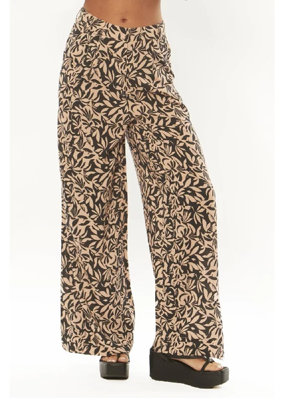 Amuse Society JAMIE WOVEN PANT-WBK Comfy High-Waist Jeans