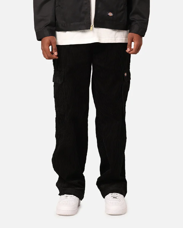 Dickies 852AU Corduroy Cargo Pants Black Relaxed High-Waist Trousers