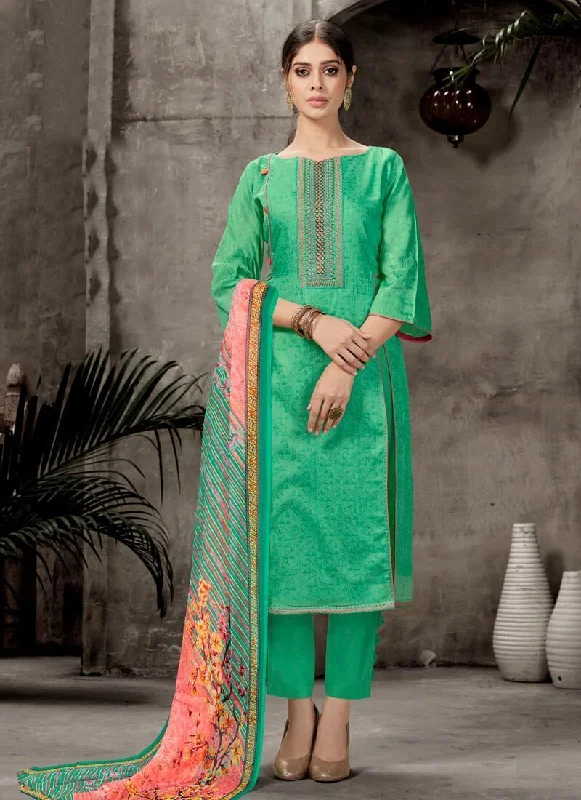 Green Pure Jam Silk Pant Straight Classic Pleated Pants