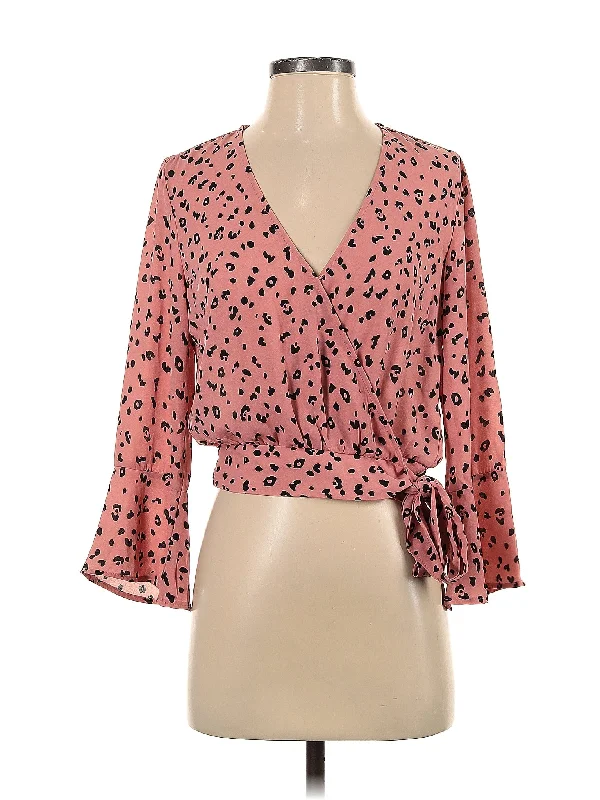 3/4 Sleeve Blouse Versatile Layering Blouse