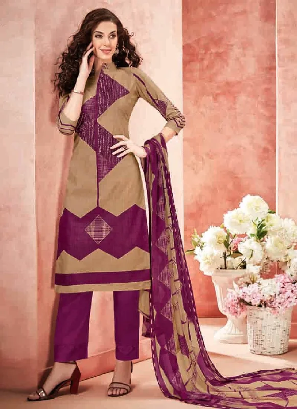 Multi Pure Loan Cotton Pant Salwar Suits Wide-Legged Palazzos