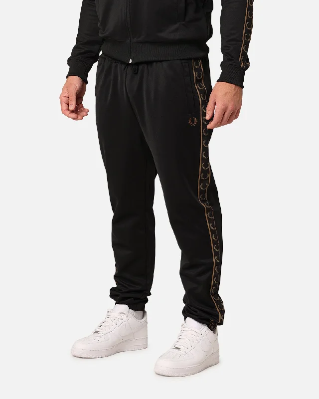 Fred Perry Contrast Tape Track Pants Black/Stone Classic Straight-Leg Pants