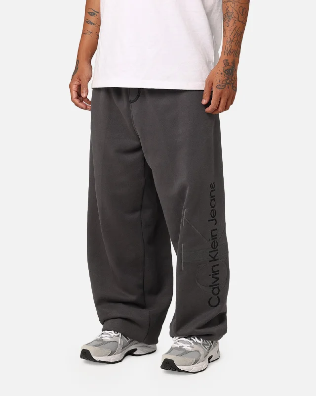 Calvin Klein Washed Monologo Hawk Pants Washed Black Comfortable Denim Pants