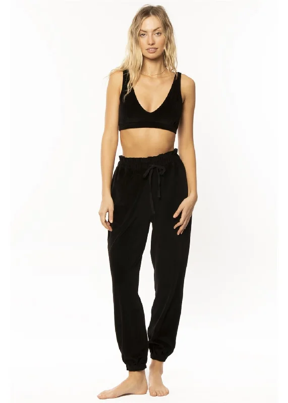 Amuse Society SUNDANCE KNIT PANT-BLK Comfortable Jogging Pants