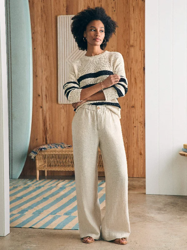 Monterey Linen Pant - Flax Comfortable Maternity Pants