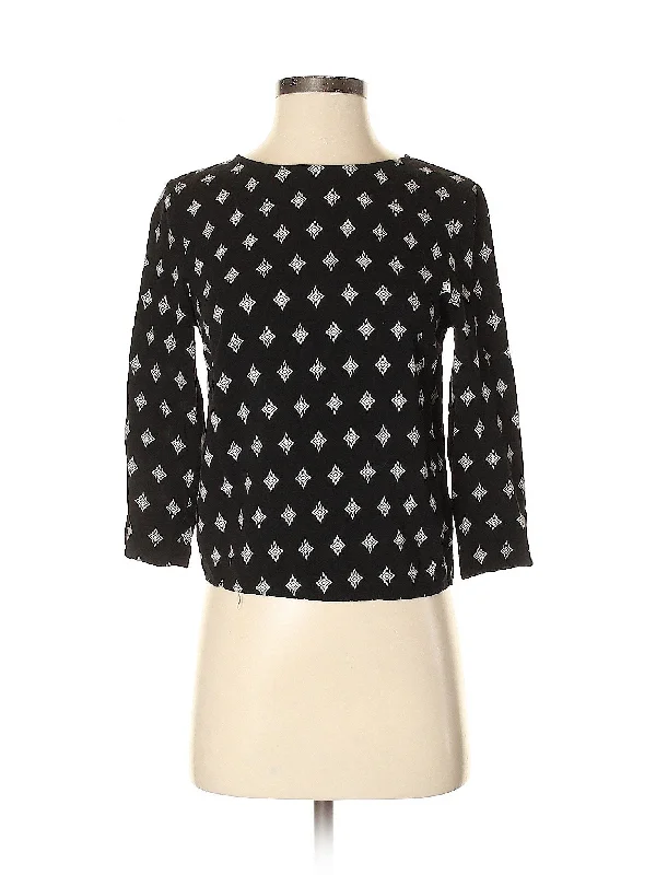 3/4 Sleeve Blouse Chic Square Blouse