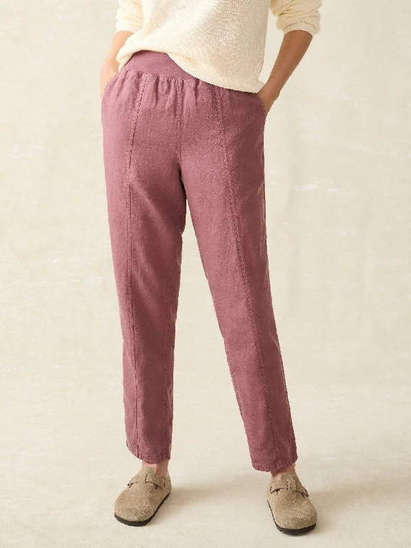 Arlie Pant - Rosewood Casual Plaid Pants