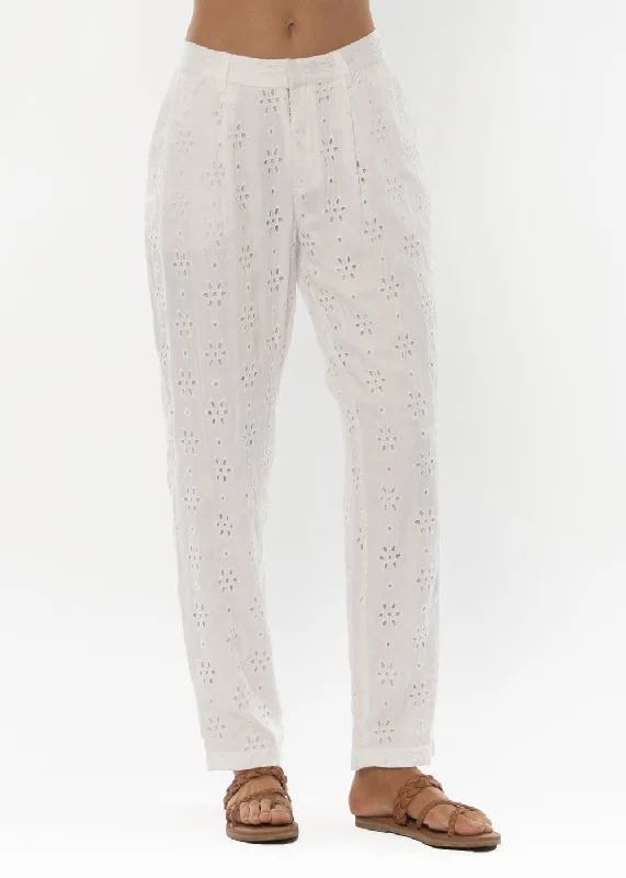 Amuse Society VERONIA WOVEN PANT-WHT Casual Skinny Fit Pants