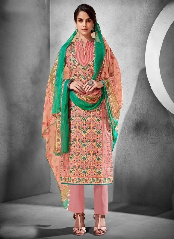 Multi Pure Cambric Pant Suit Formal Slim Pants
