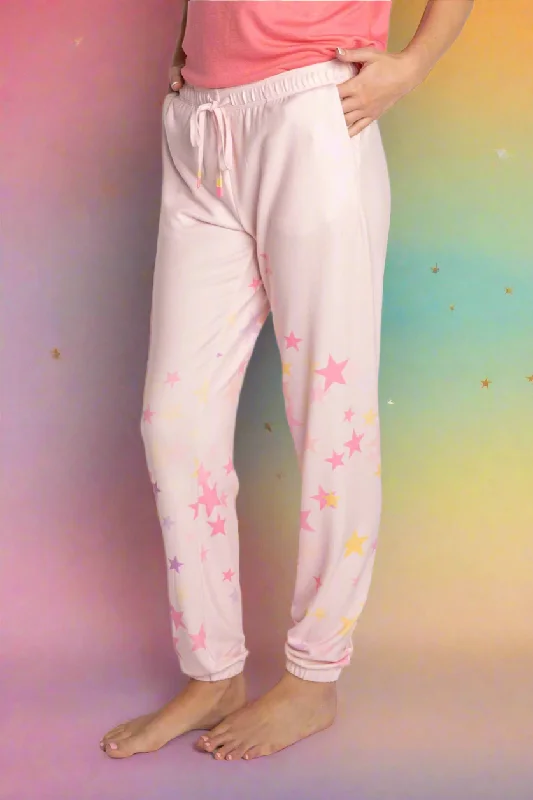 PJ Salvage Peach Party Panded Pyjama Pants Chic Faux Leather Pants