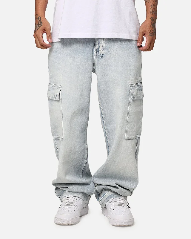 Ksubi Riot Cargo Pant Blue Ice Denim Soft Cotton Pants