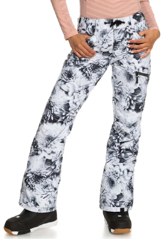 Roxy Women's Nadia Print Insulated Pant 2023 Stylish Paperbag Waist Pants