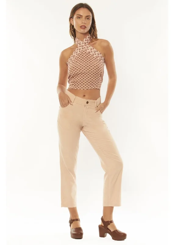Amuse Society ODESSA WOVEN PANT-SMO Fashionable Button-Up Pants