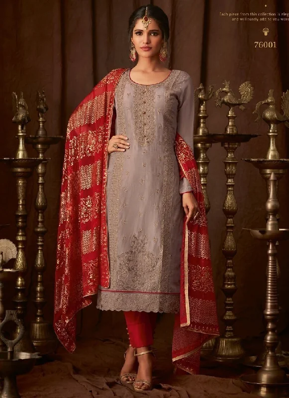 Light Wine Pant style Salwar Suit Pure Viscose Upada Trendy Work Pants