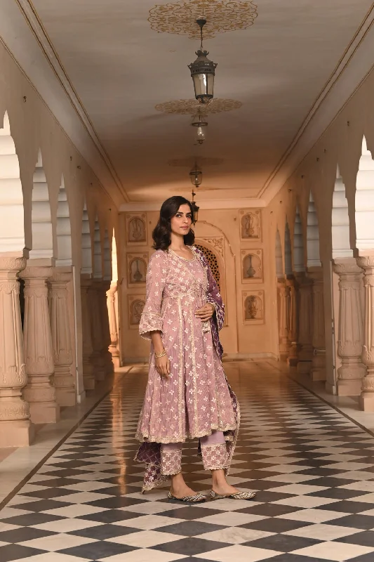 Bhumbro Anarkali With Bhumbro Pants Stylish Paperbag Waist Pants