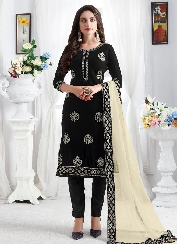 Black Pant style Straight Premium 9000 Velvet Cozy Maternity Pants
