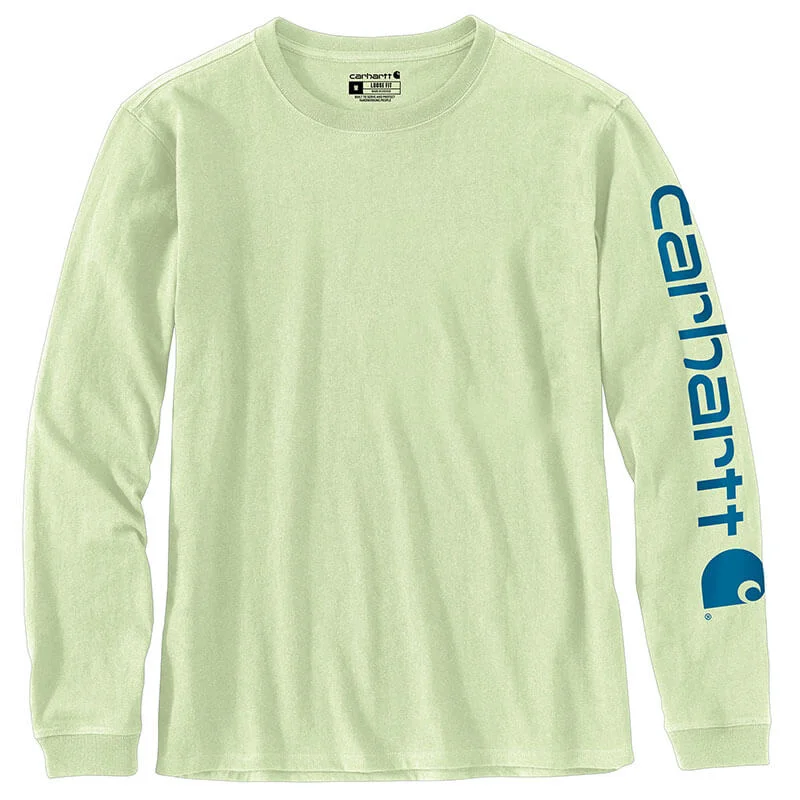 103401 - Carhartt Women's WK231 Workwear Sleeve Logo Long-Sleeve T-Shirt Spandex Blend Rayon Blend Denim Blend 103401 - Carhartt Women's WK231 Workwear Sleeve Logo Long-Sleeve T-Shirt Spandex Blend Rayon Blend Denim Blend