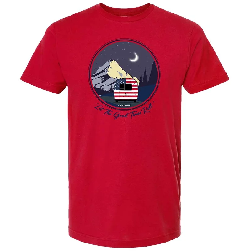 Airstream Let The Good Times Roll Americana Unisex T-Shirt Elegant Classic Vintage