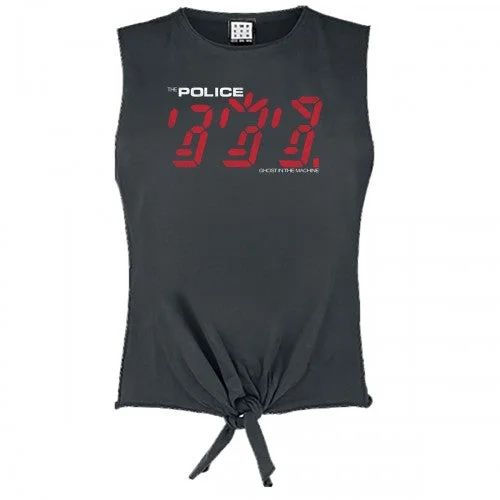 Amplified Womens/Ladies Ghost In The Machine The Police Sleeveless T-Shirt Machine Wash Dry Clean Hand Wash Amplified Womens/Ladies Ghost In The Machine The Police Sleeveless T-Shirt Machine Wash Dry Clean Hand Wash
