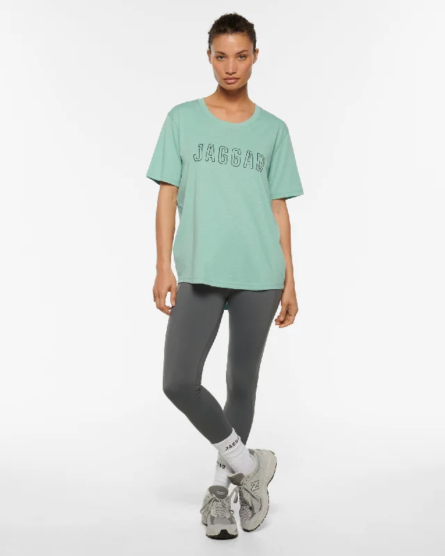 CLASSIC KEYLINE TEE SAGE Collared Crew Neck Turtle Neck