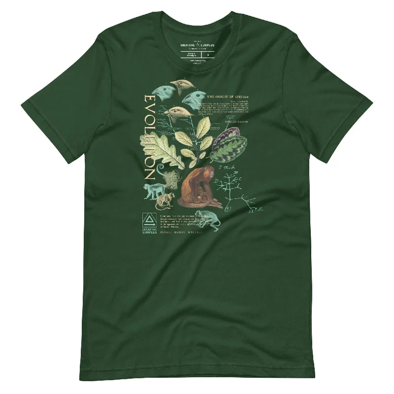 Evolution Graphic Tee Wool Fabric Cashmere Fabric Tweed Fabric