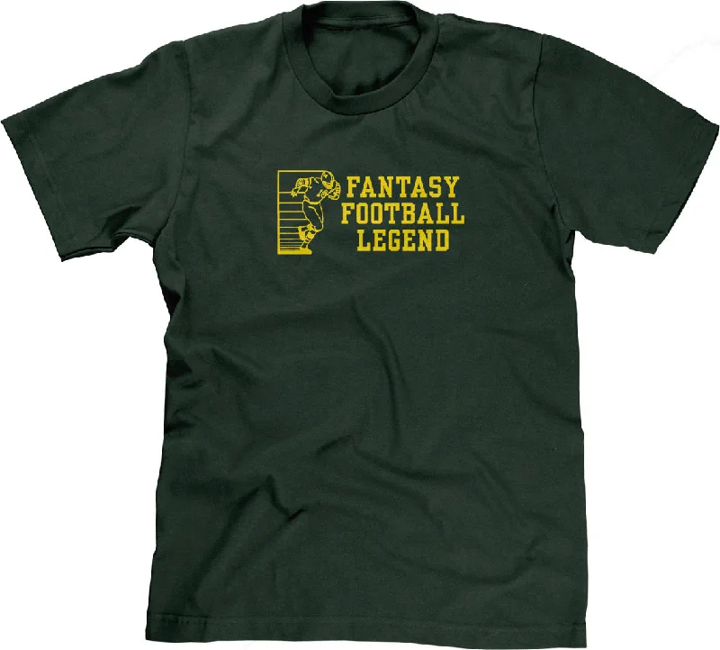 Fantasy Football Legend T-Shirt Beaded Sequined Faux Fur