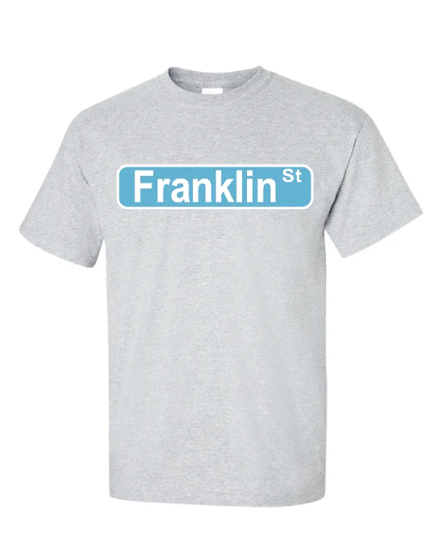 Franklin Street Adult T-shirt in Grey Rayon Velvet Corduroy