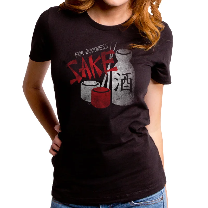 For Goodness Sake Women's T-Shirt Sequined Glittery Shiny
