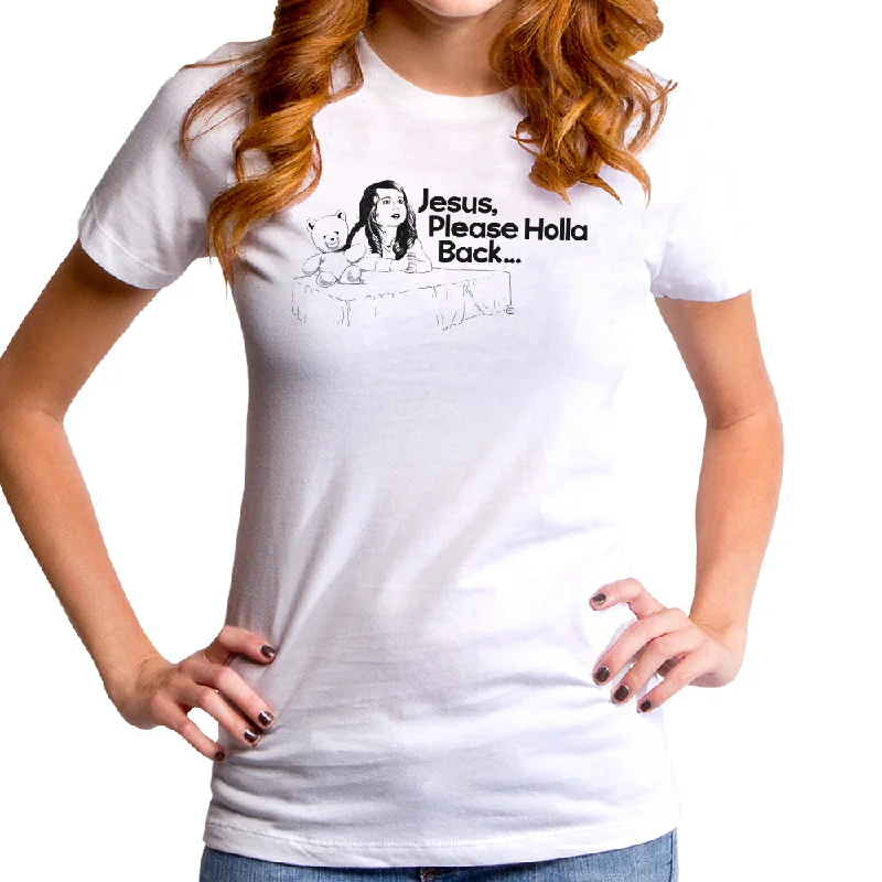 Jesus Holla Back Girl Women's T-Shirt Elegant Classic Vintage
