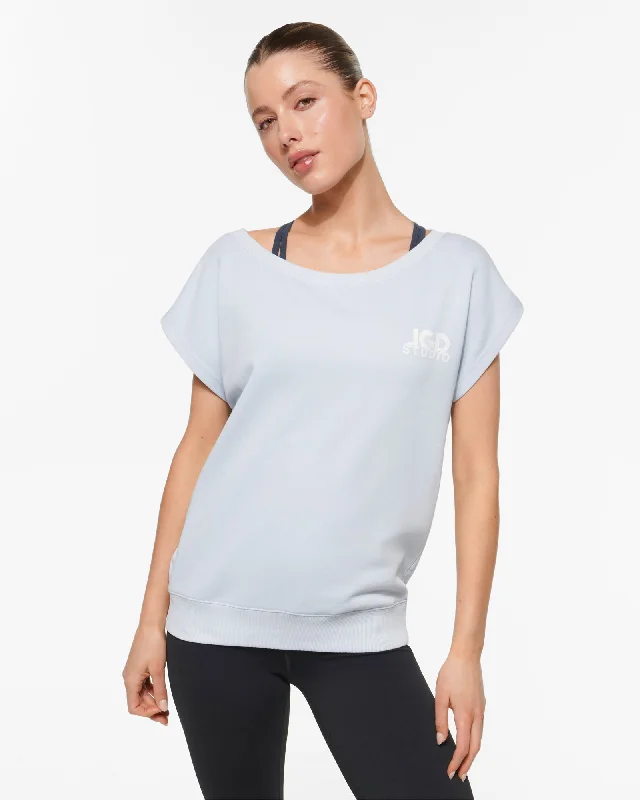 KETANI OFF SHOULDER TEE ARCTIC ICE Boxy Fit Fitted Loose