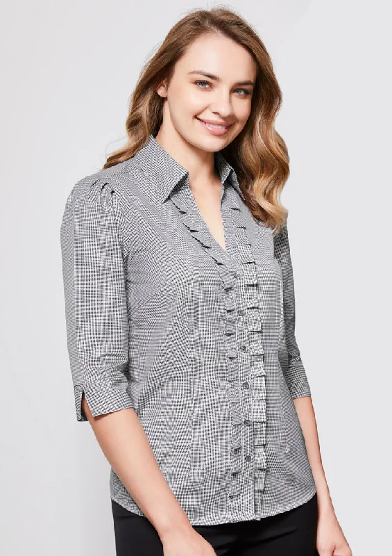Ladies Edge 3/4 Sleeve Shirt Cozy Warm Stylish