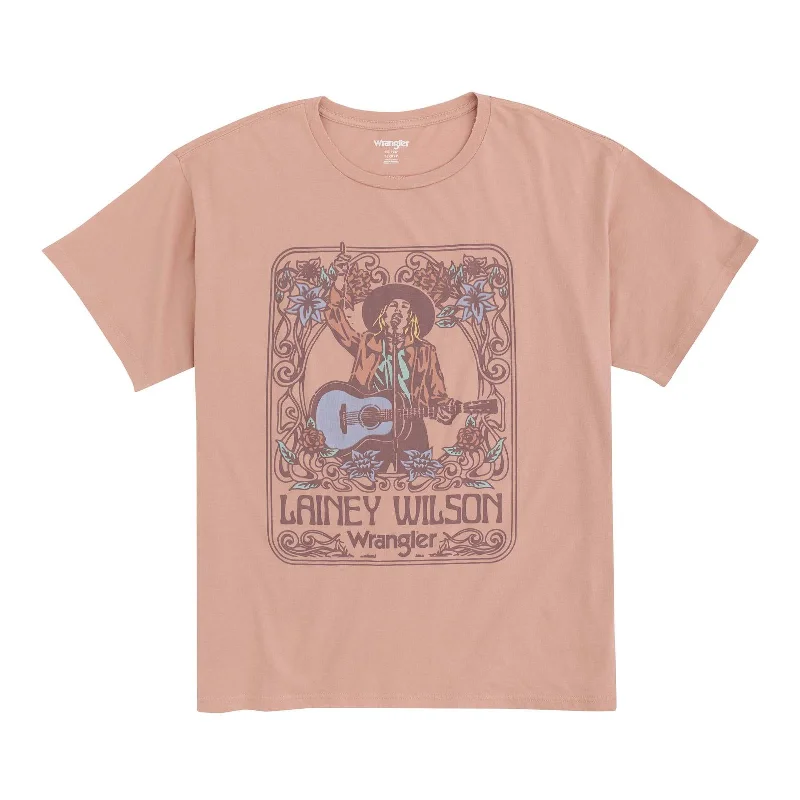 Lainey Wilson Tee by Wrangler Graphic Embroidered Appliqued