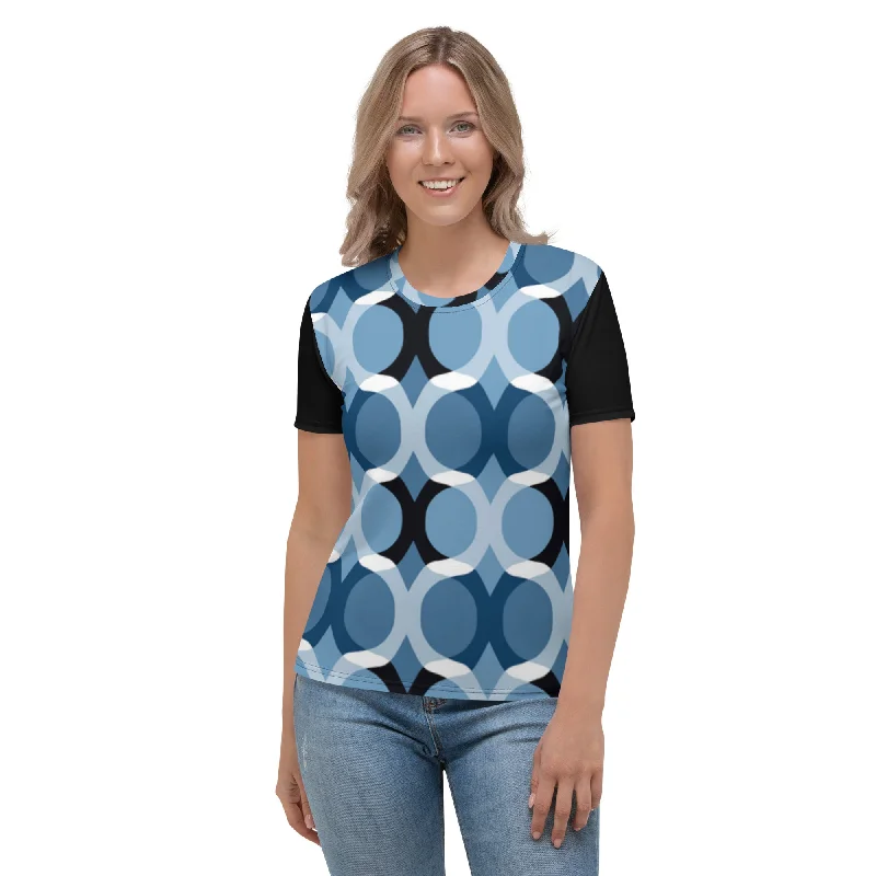 Links Women's T-shirt Polka Dot Checkered Tartan