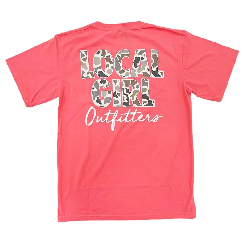 Local Girl Absolute Camo Short Sleeve T-Shirt Cozy Warm Stylish