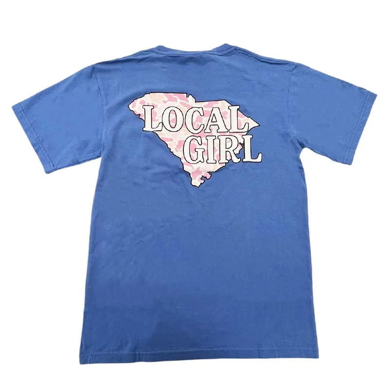 Local Girl South Carolina State Short Sleeve T-Shirt Casual Formal Business