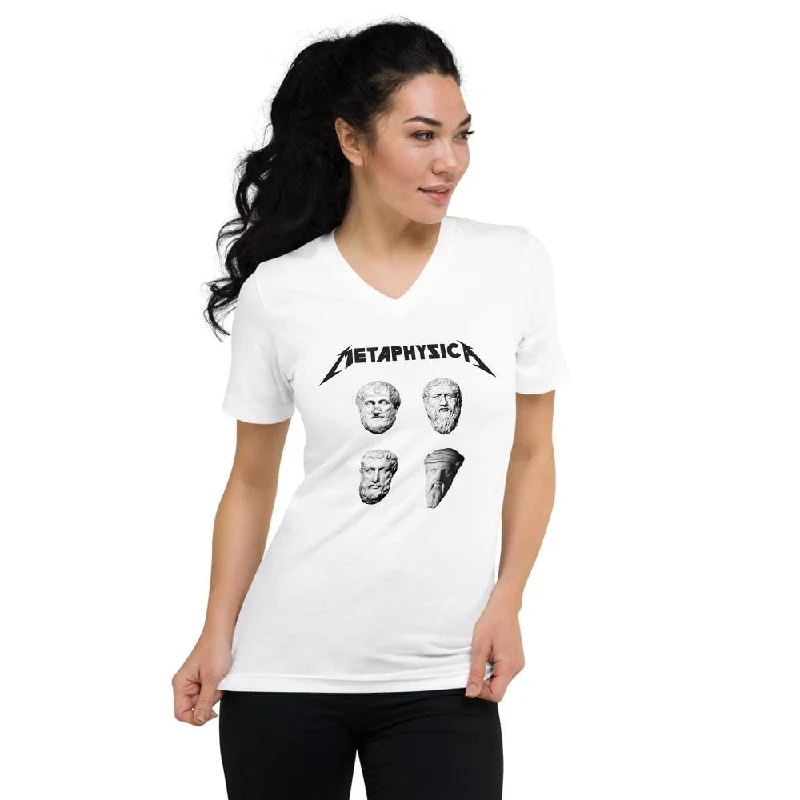 Metaphysica - The Four Wise Men - Unisex V-Neck T-Shirt Print Jacquard Patchwork