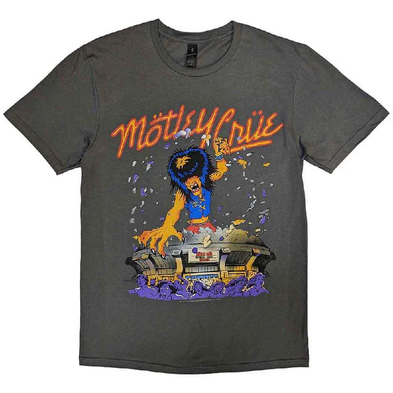 MOTLEY CRUE Attractive T-Shirt, Allister King Kong Plaid T-Shirt Polka Dot Checkered