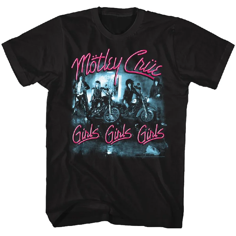 MOTLEY CRUE Eye-Catching T-Shirt, Girls Girls Girls Lace Blend Ribbed Blend Corduroy Blend MOTLEY CRUE Eye-Catching T-Shirt, Girls Girls Girls Lace Blend Ribbed Blend Corduroy Blend