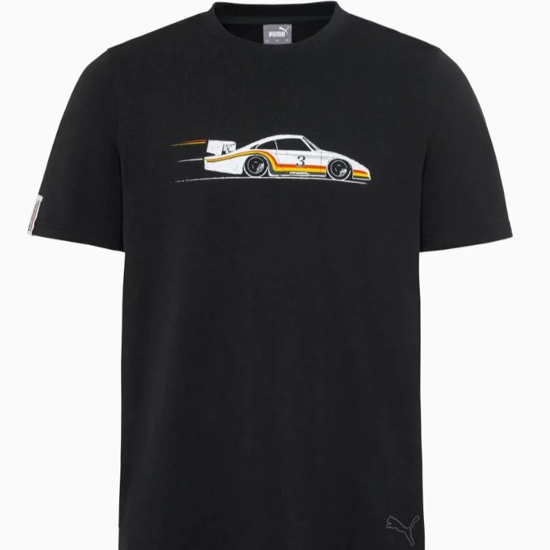 Porsche Unisex T-Shirt , Limited Edition - 50 Years Of Andial Sequined Glittery Shiny