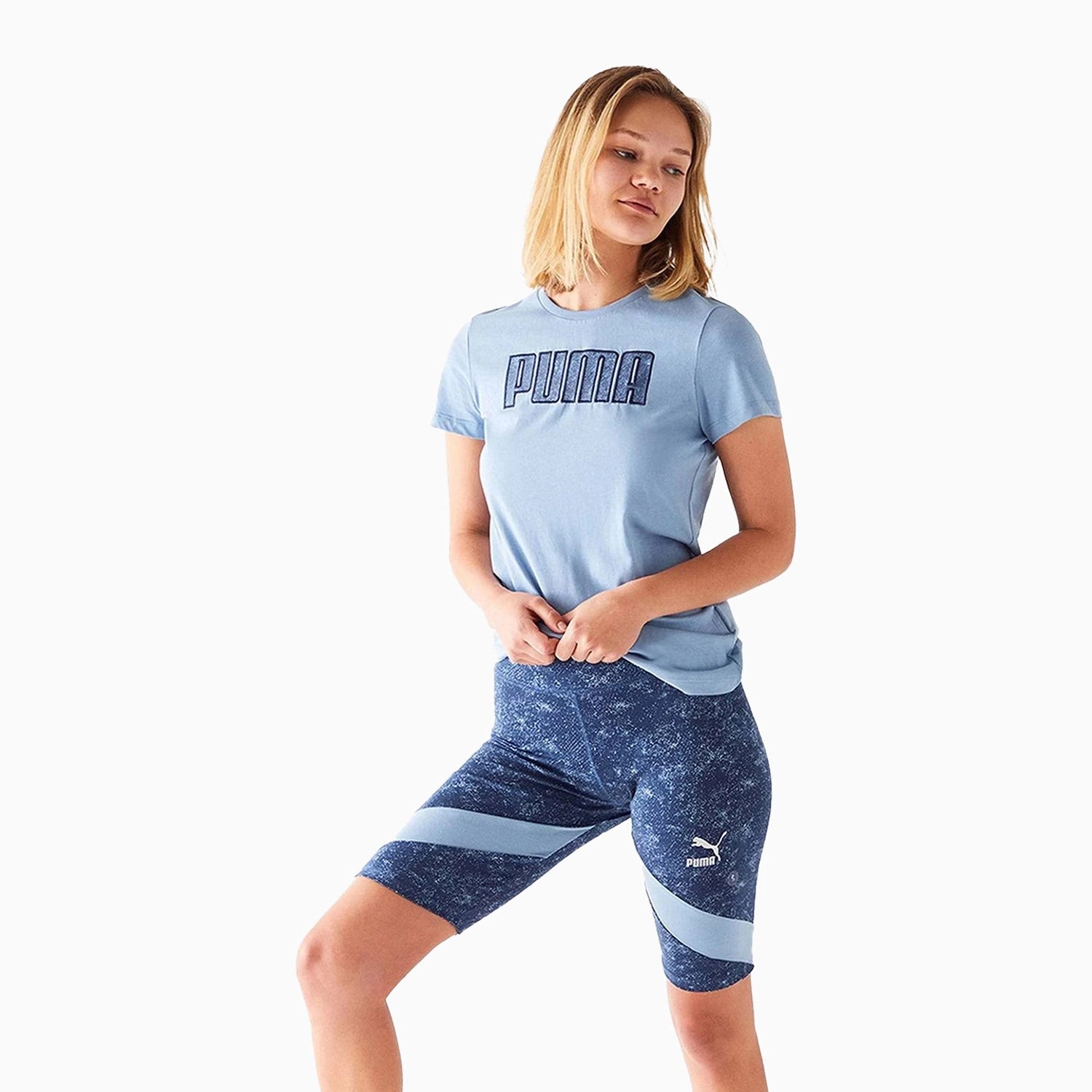 Women's Denim Short Sleeve T Shirt Chenille Fabric Brocade Fabric Lace Fabric