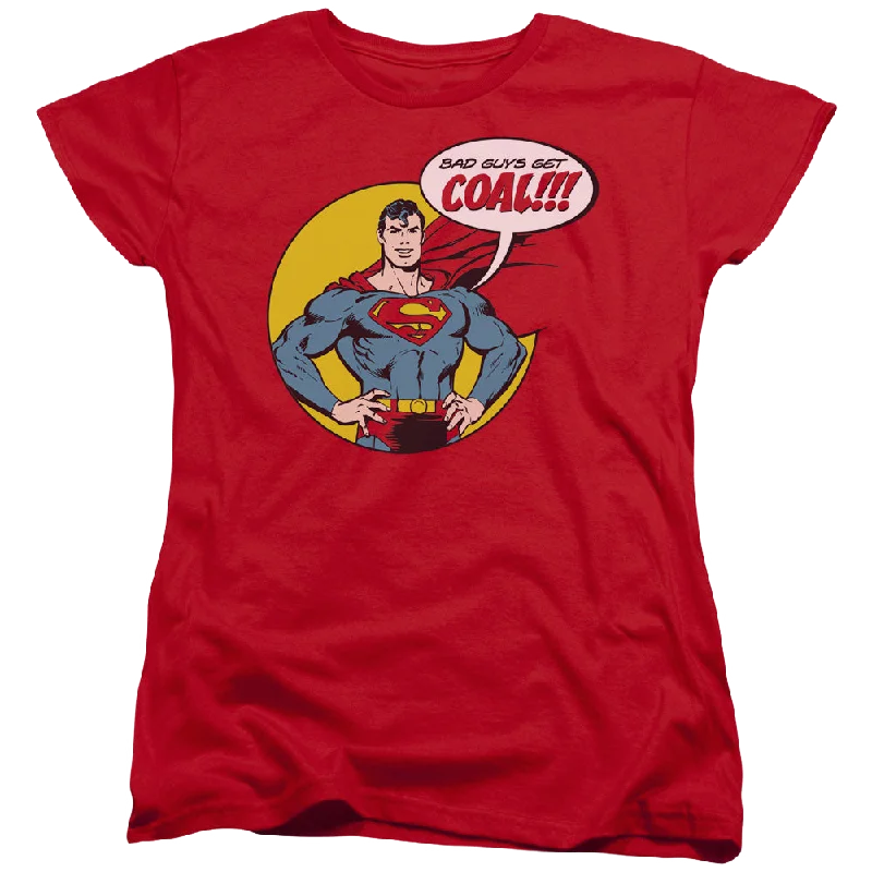 Superman Coal - Women's T-Shirt Houndstooth Herringbone Solid