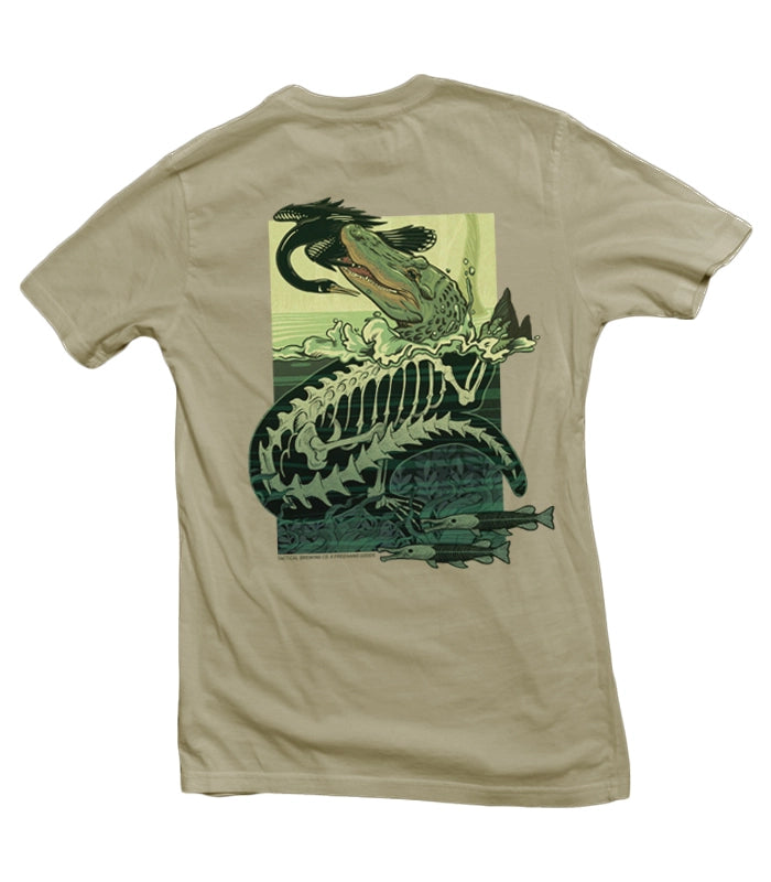 Teeth From Beneath Unisex  Olive T-Shirt Rayon Velvet Corduroy