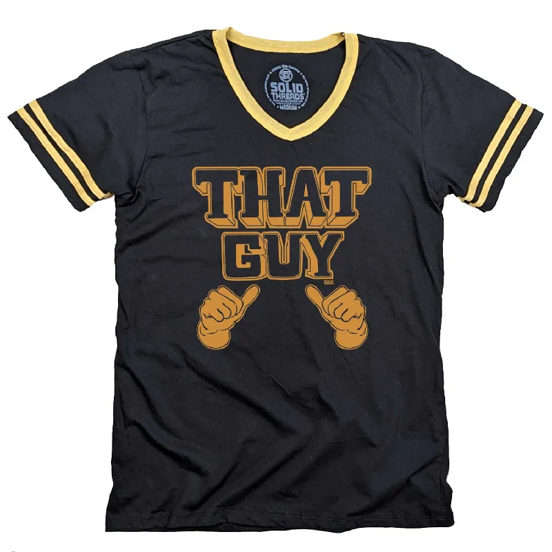 That Guy Ringer V-neck Tee Zippered Buttoned Snapped