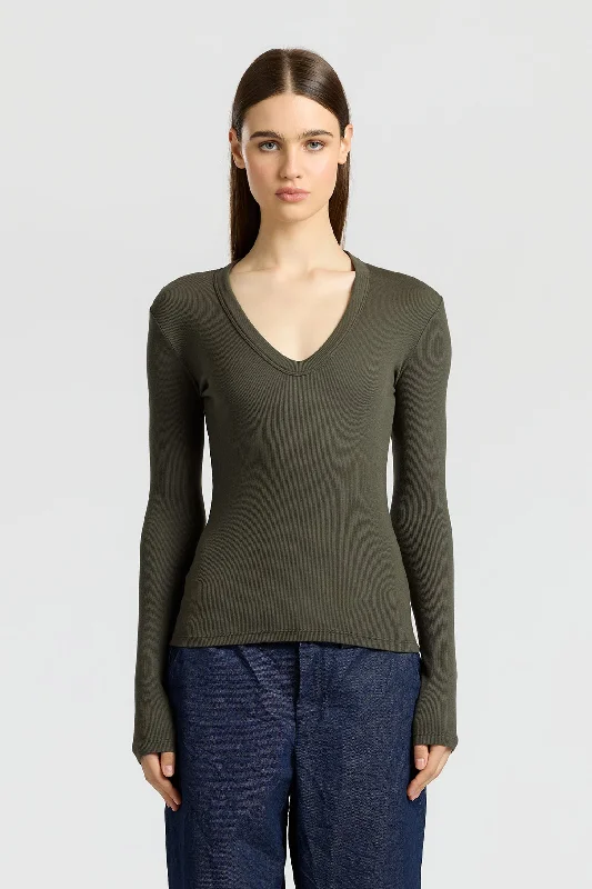 Verona U-Neck Shirt Collared T-Shirt Boat Neck A-Line