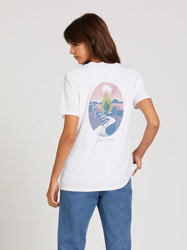 Volcom Zuverza Women's Tee - Wht Fleece Nylon Spandex