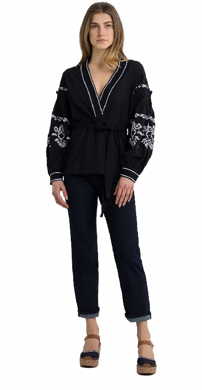 Replay Women's Cotton Gauze Shirt Mesh Blend Leather Blend Suede Blend