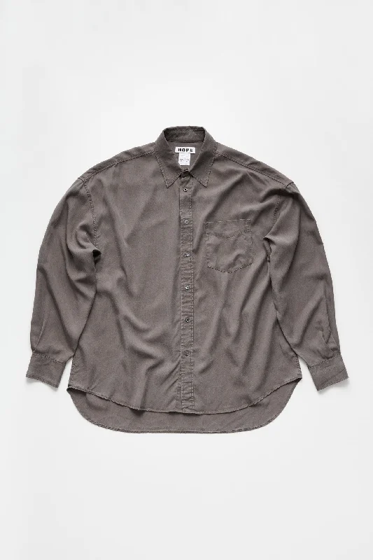Wide Fit Shirt Zippered Front Buttoned Front Snap Front